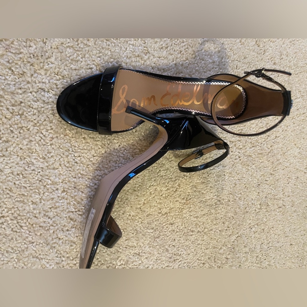 Sam Edelman Glossy Black Heels